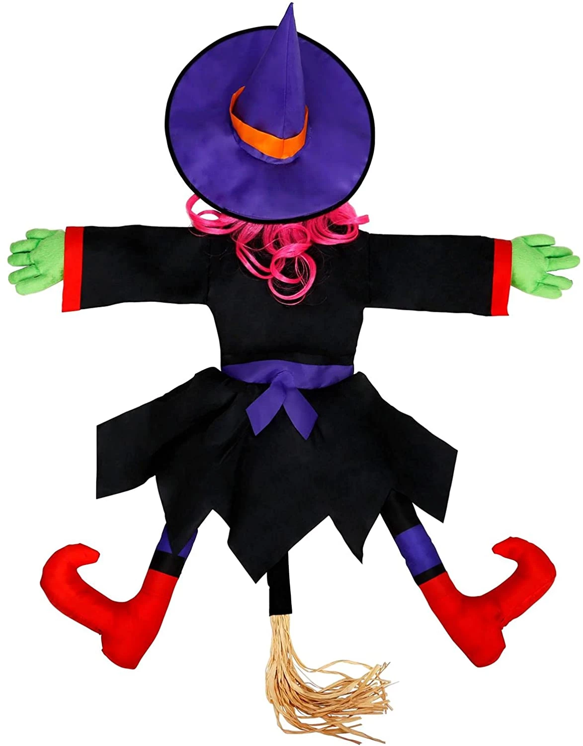 Joyin 2Pcs Halloween Crashing Witch (Red Purple) - Halloween Decorations - Image 6