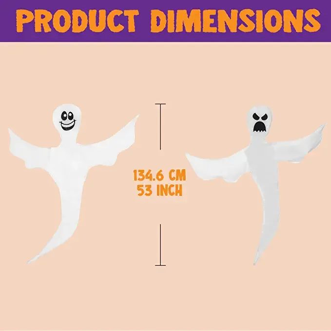 Joyin 2Pcs Halloween Bendable Tree Wrap Ghost 53in - Halloween Decorations - Image 5