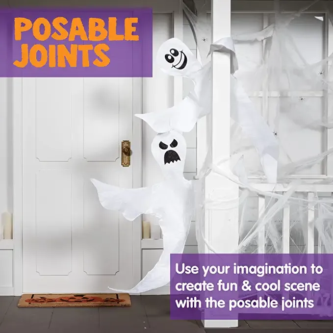 Joyin 2Pcs Halloween Bendable Tree Wrap Ghost 53in - Halloween Decorations - Image 4