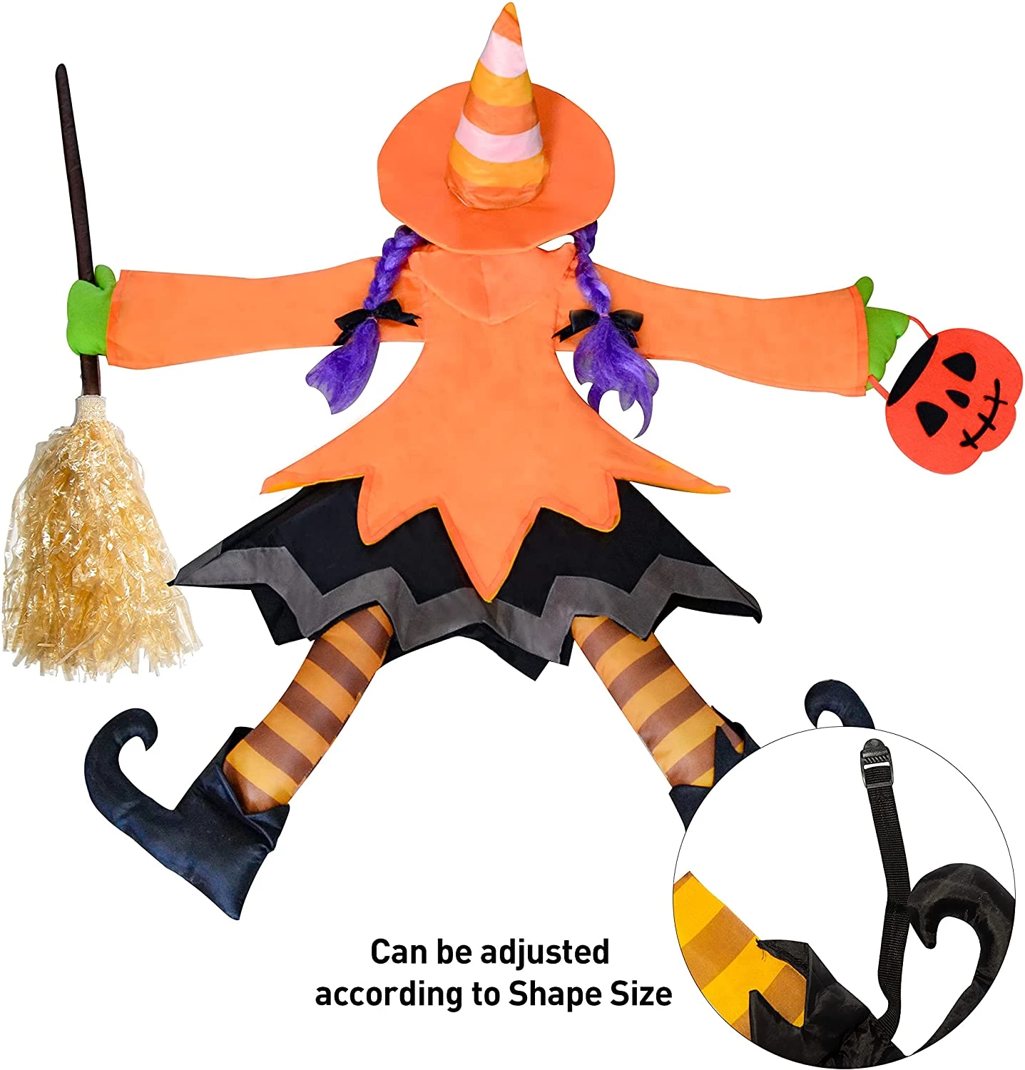 Joyin 2Pcs Witches Crashing Into Tree - Halloween Decorations - Image 3