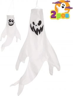 Joyin 2Pcs Halloween Ghost Windsock - Halloween Decorations