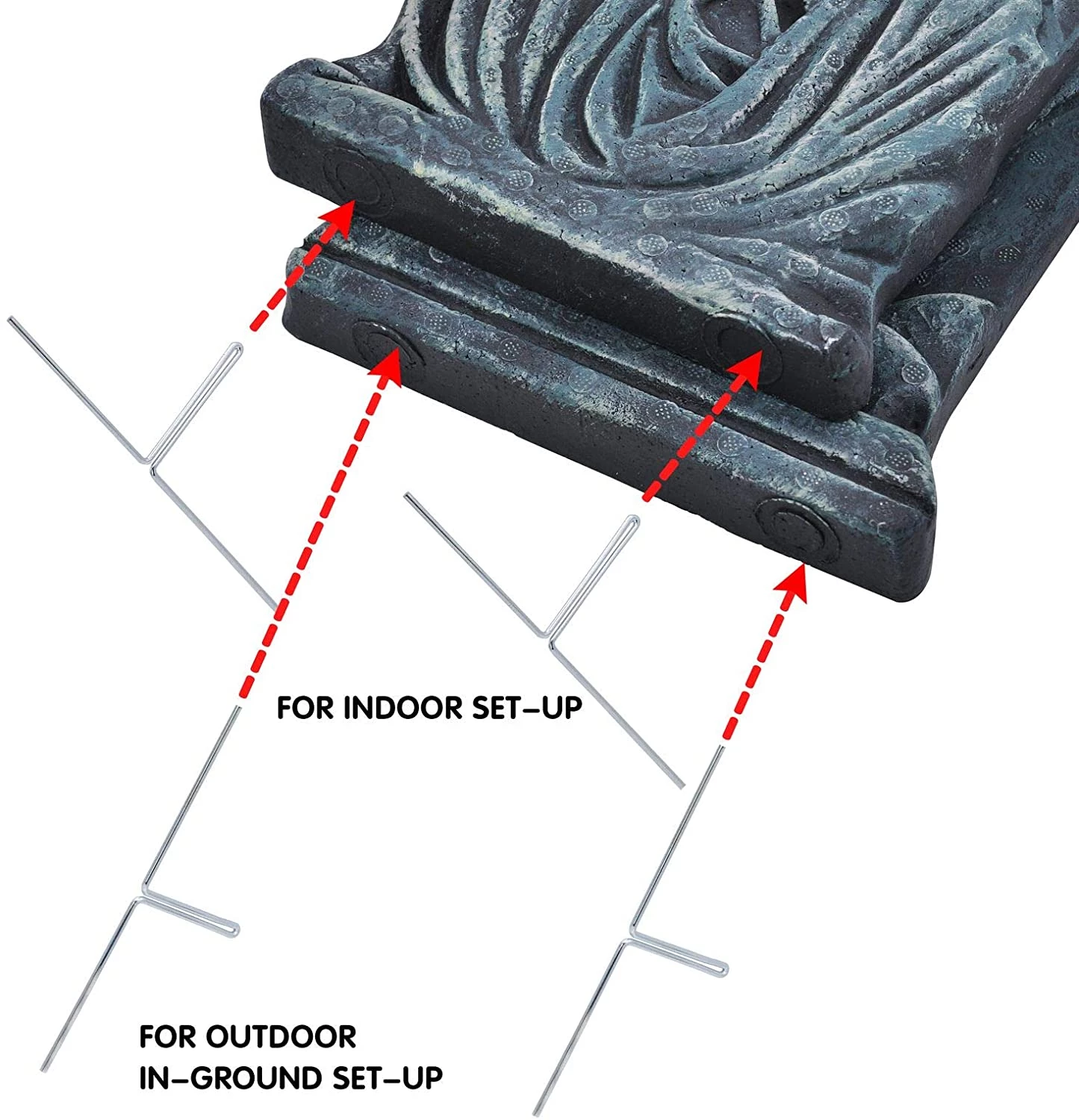 Joyin 6Pcs Tombstone In Grim Reaper Design Decorations 17in - Halloween Decorations - Image 3