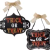 Joyin Trick Or Treat Wooden Door Hanging Sign - Halloween Decorations