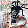 Joyin Giant Spider (35) With Large Spider Web 11.8ft - Halloween Decorations