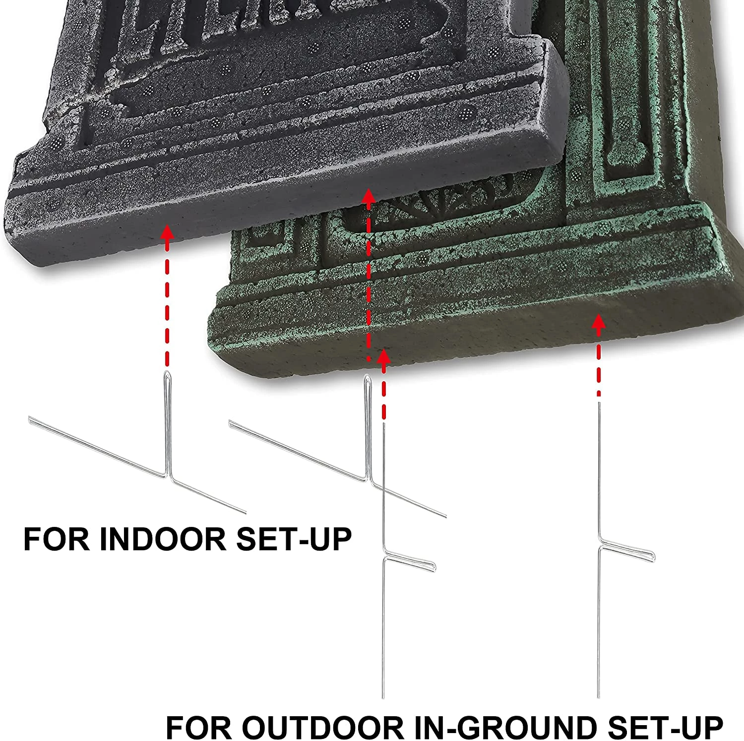 Joyin 6Pcs Foam Graveyard Tombstone 16.9in - Halloween Decorations - Image 6