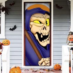 Joyin 3d Design Reaper Door Cover 30in x 72in - Halloween Decorations