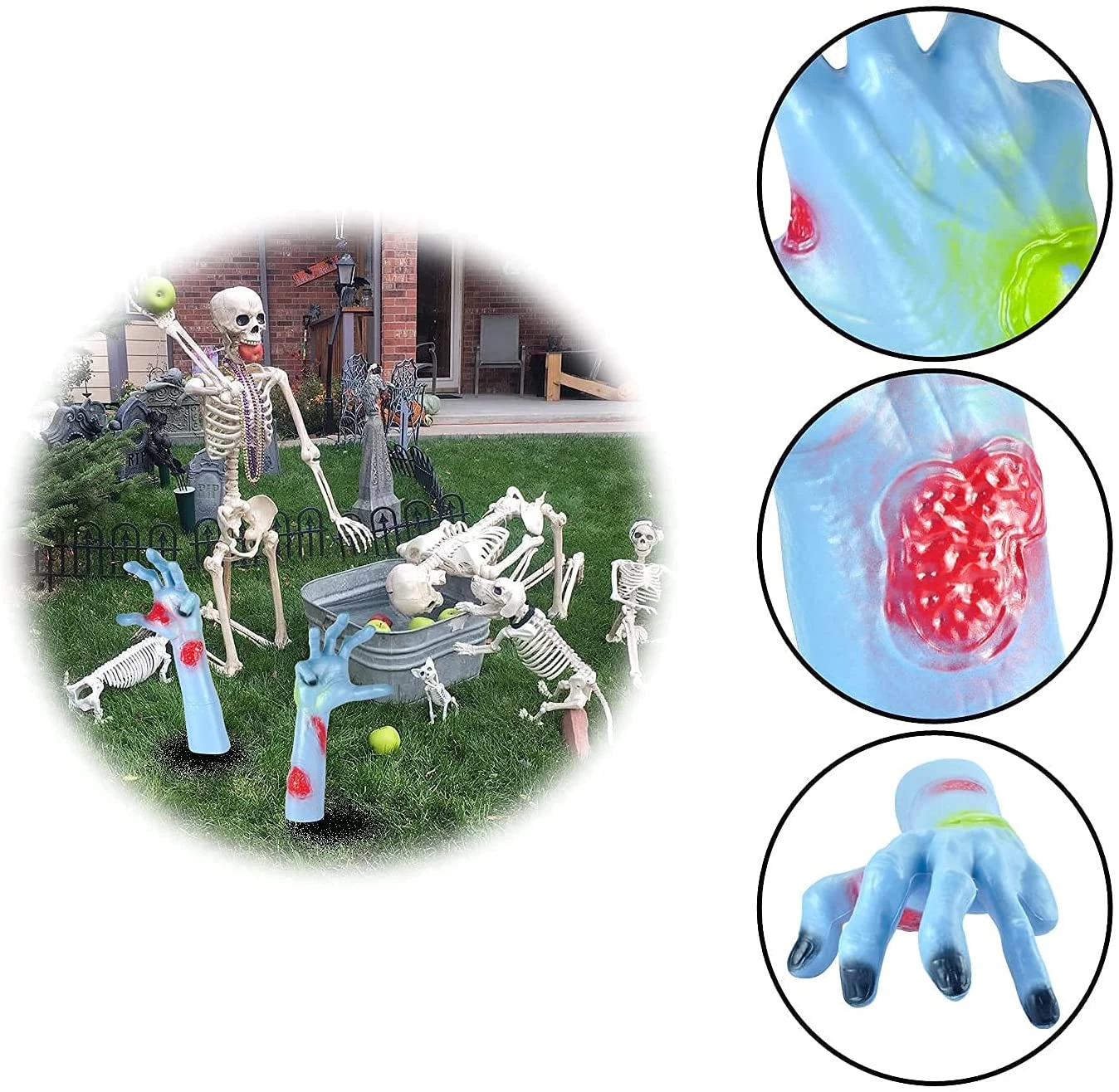 Joyin Zombie Hands with Lawn Stakes - Halloween Decorations - Image 9