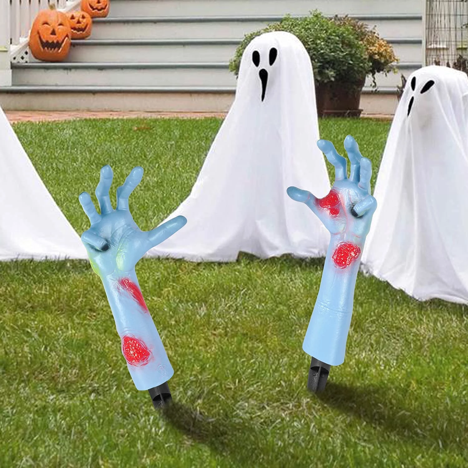 Joyin Zombie Hands with Lawn Stakes - Halloween Decorations - Image 8