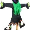 Joyin Halloween Crashing Witch Into Tree Decoration - Halloween Decorations