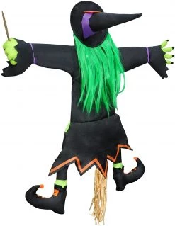 Joyin Halloween Crashing Witch Into Tree Decoration - Halloween Decorations