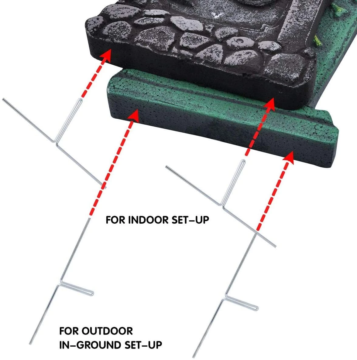 Joyin 5Pcs Foam Graveyard Tombstone 17in - Halloween Decorations - Image 4