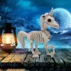 Joyin 2pcs Posable Plastic Unicorn Skeleton Decoration 7in - Halloween Decorations