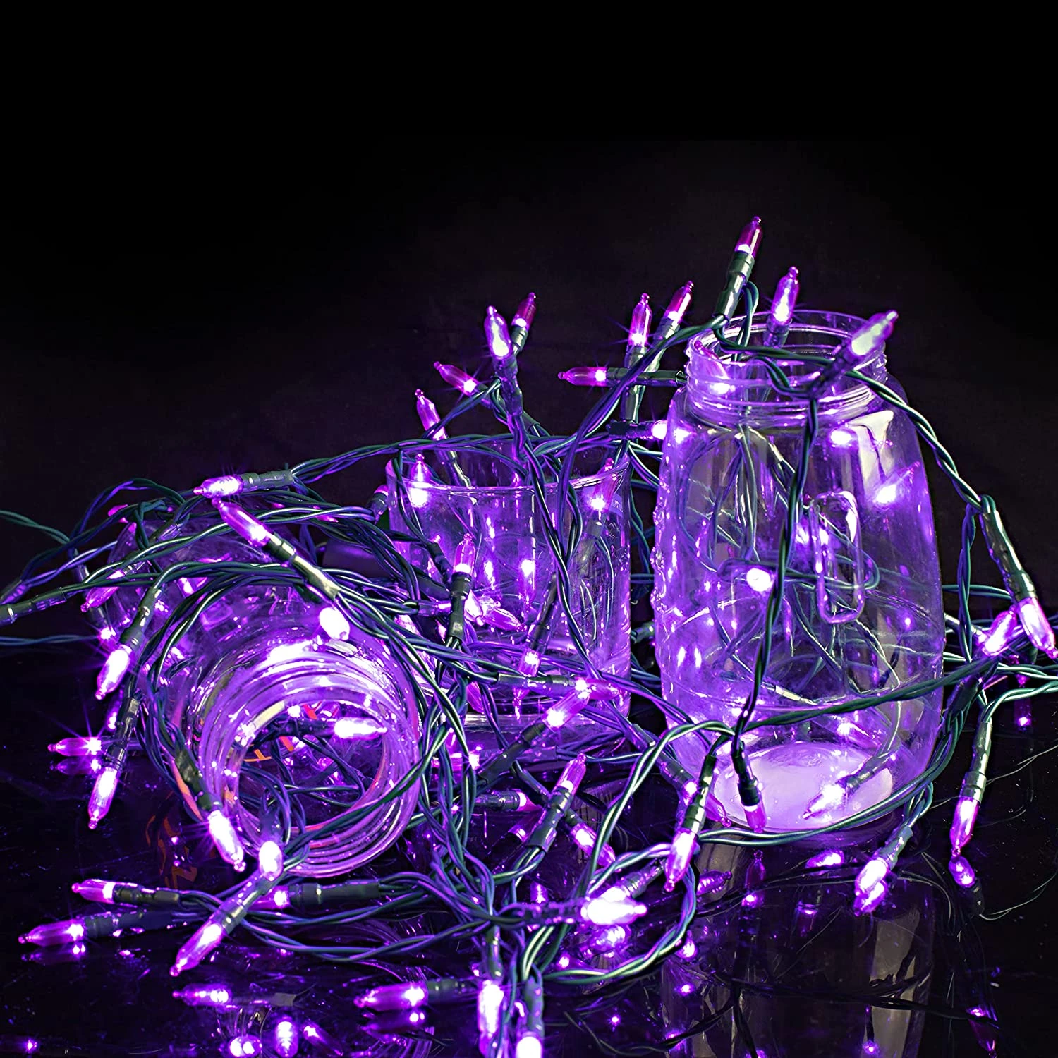 Joiedomi 100-Count Purple LED String Lights 34ft - Halloween Decorations - Image 2