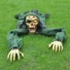 Joyin Animated Zombie Groundbreaker with Flashing Eye & Sound (Green) - Halloween Decorations