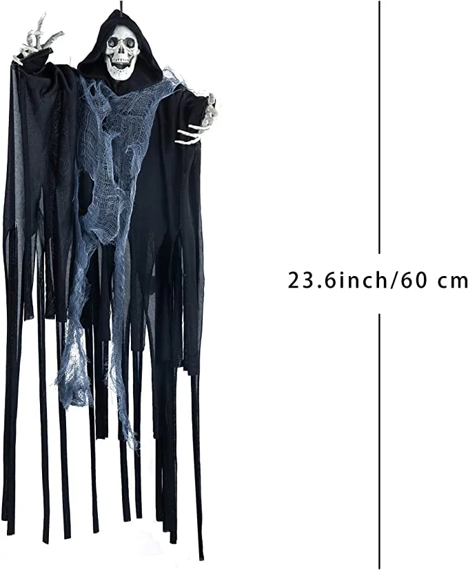 Joyin 2Pcs Hanging Shaking Grim Reapers 23.6in - Halloween Decorations - Image 5
