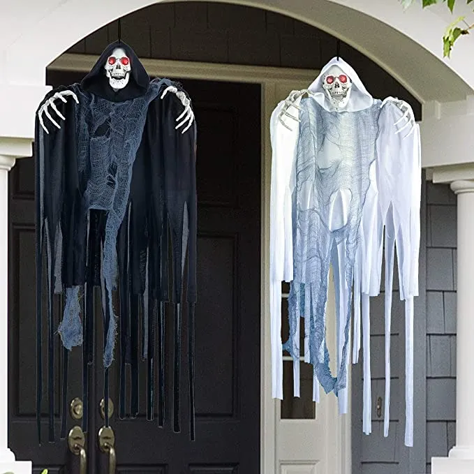 Joyin 2Pcs Hanging Shaking Grim Reapers 23.6in - Halloween Decorations - Image 3