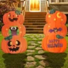 Joyin 2Pcs Pumpkin & Ghost Metal Stake - Halloween Decorations
